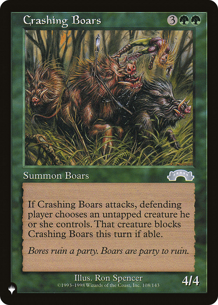 Crashing Boars [The List Reprints] | Gear Gaming Bentonville