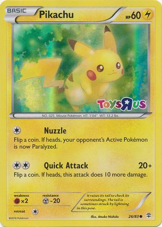 Pikachu (26/83) (Toys R Us Promo) [Miscellaneous Cards] | Gear Gaming Bentonville