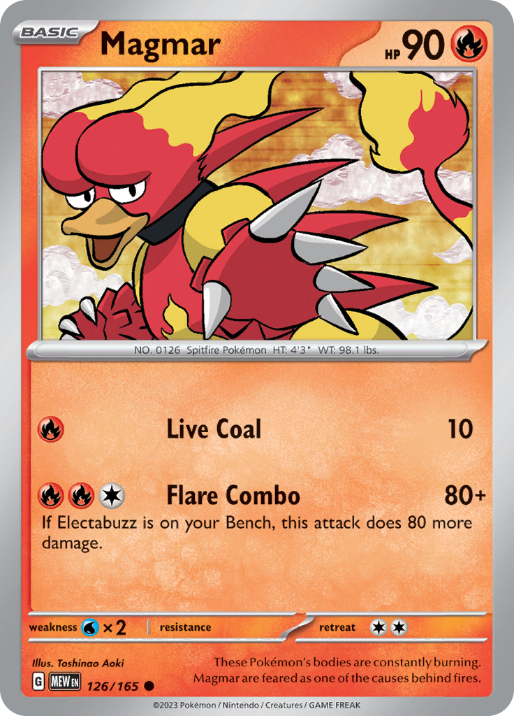 Magmar (126/165) [Scarlet & Violet: 151] | Gear Gaming Bentonville