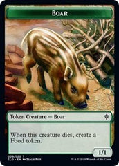 Boar // Food (17) Double-Sided Token [Throne of Eldraine Tokens] | Gear Gaming Bentonville