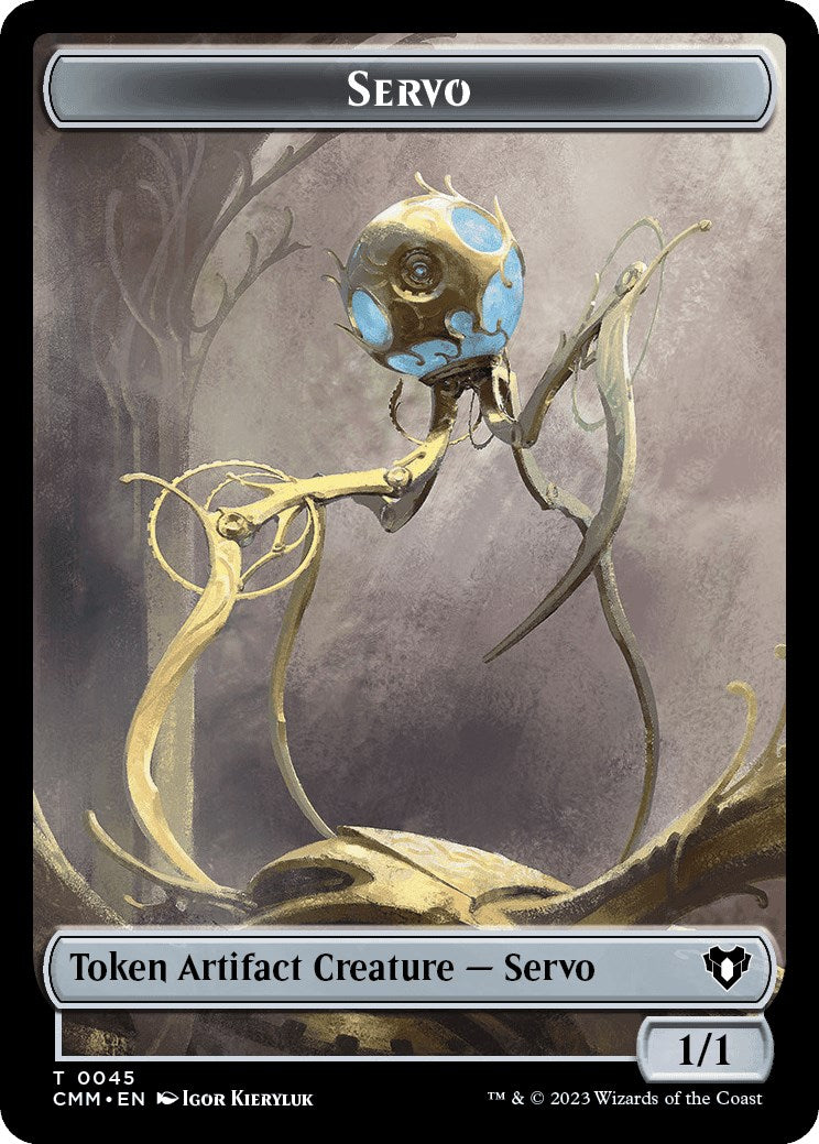 Servo // Construct (0041) Double-Sided Token [Commander Masters Tokens] | Gear Gaming Bentonville