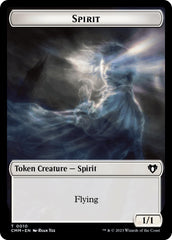 Spirit (0010) // Satyr Double-Sided Token [Commander Masters Tokens] | Gear Gaming Bentonville