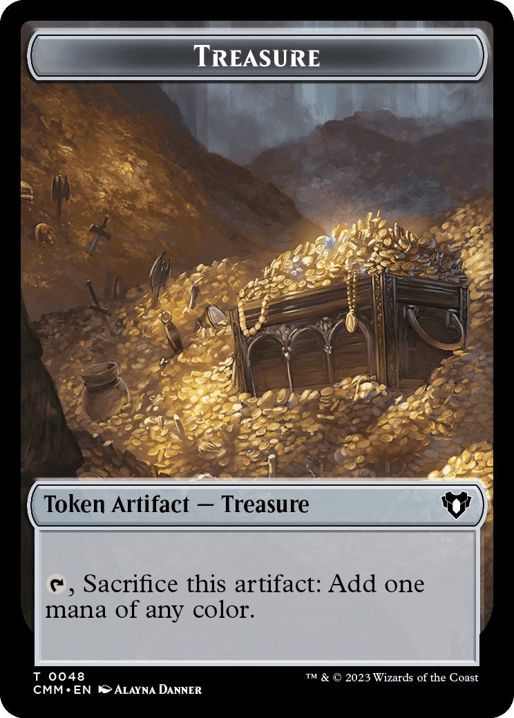 Treasure // Assassin Double-Sided Token [Commander Masters Tokens] | Gear Gaming Bentonville