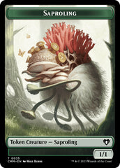 Saproling // Elf Druid Double-Sided Token [Commander Masters Tokens] | Gear Gaming Bentonville