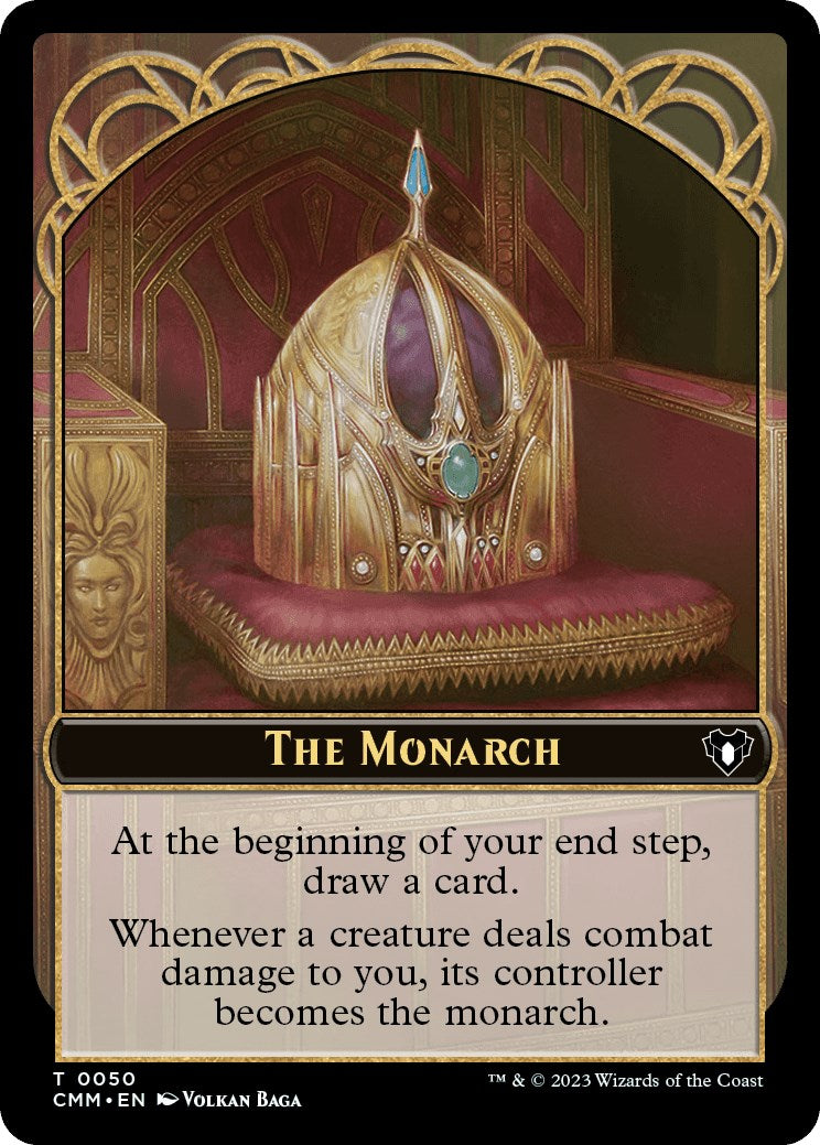 The Monarch // Elf Druid Double-Sided Token [Commander Masters Tokens] | Gear Gaming Bentonville