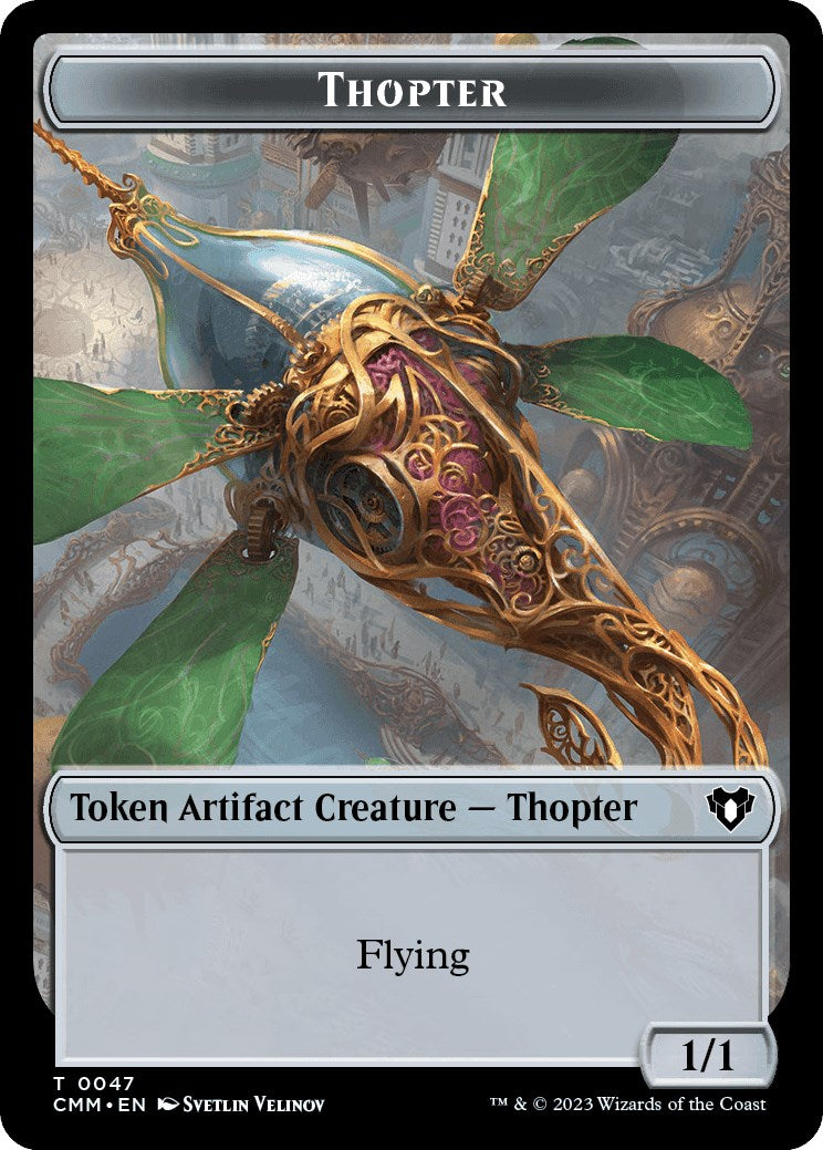 Thopter // Bird Illusion Double-Sided Token [Commander Masters Tokens] | Gear Gaming Bentonville