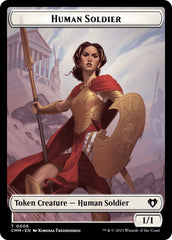 Human Soldier // Dragon (0021) Double-Sided Token [Commander Masters Tokens] | Gear Gaming Bentonville