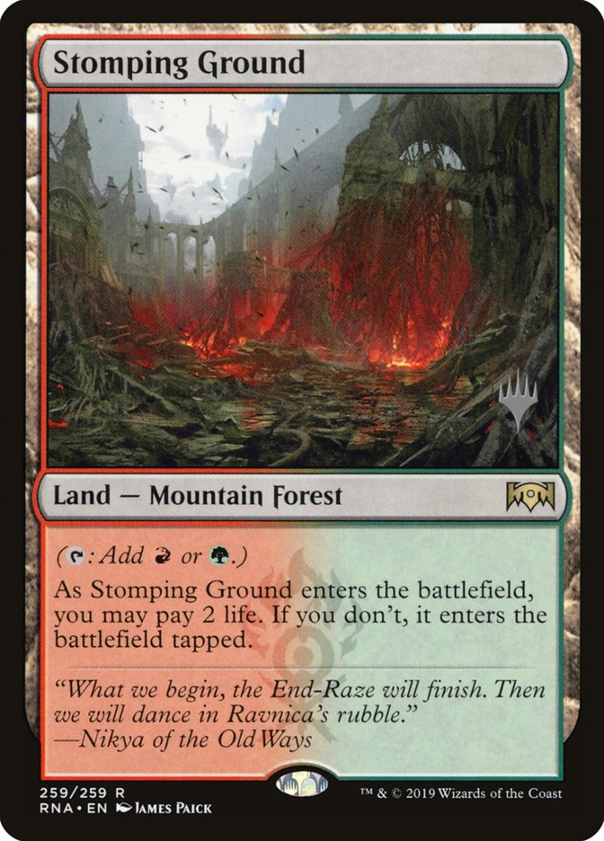 Stomping Ground (Promo Pack) [Ravnica Allegiance Promos] | Gear Gaming Bentonville