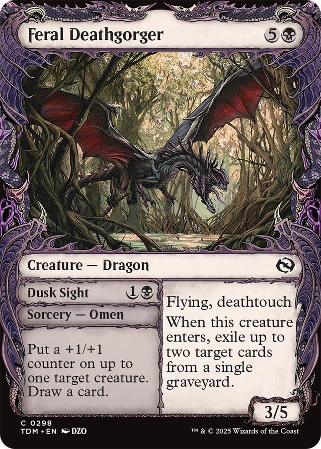 Feral Deathgorger (Showcase) [Tarkir: Dragonstorm] | Gear Gaming Bentonville
