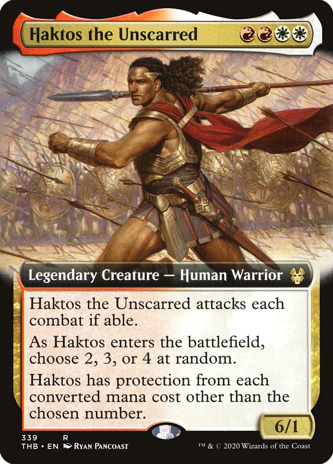 Haktos the Unscarred (Extended Art) [Theros Beyond Death] | Gear Gaming Bentonville