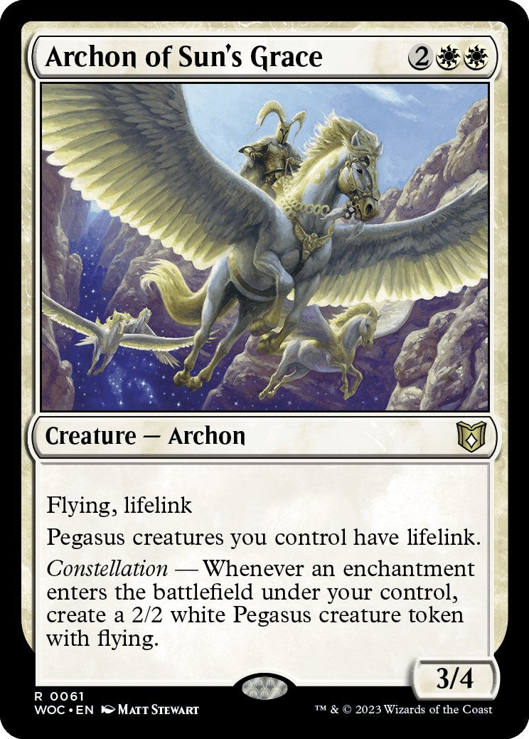 Archon of Sun's Grace [Wilds of Eldraine Commander] | Gear Gaming Bentonville