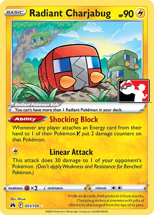 Radiant Charjabug (051/159) [Prize Pack Series Three] | Gear Gaming Bentonville