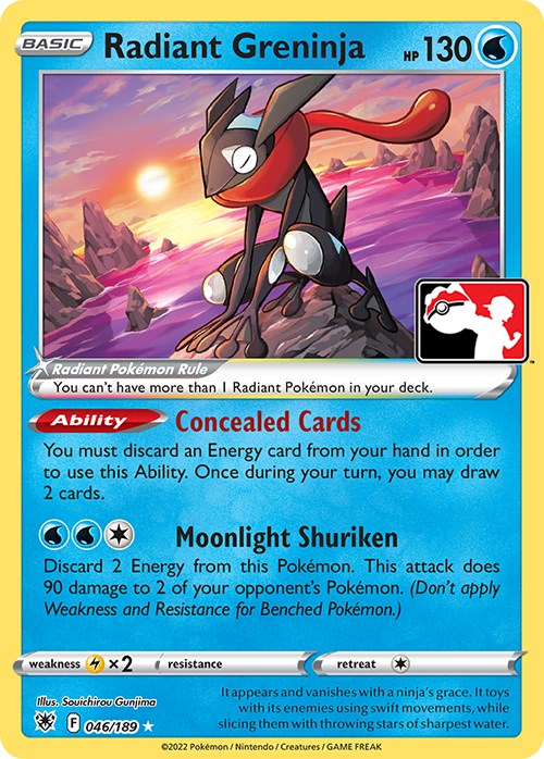 Radiant Greninja (046/189) [Prize Pack Series Three] | Gear Gaming Bentonville