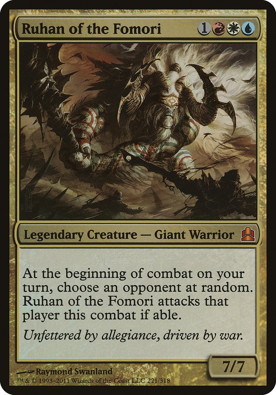 Ruhan of the Fomori (Oversized) [Commander 2011 Oversized] | Gear Gaming Bentonville