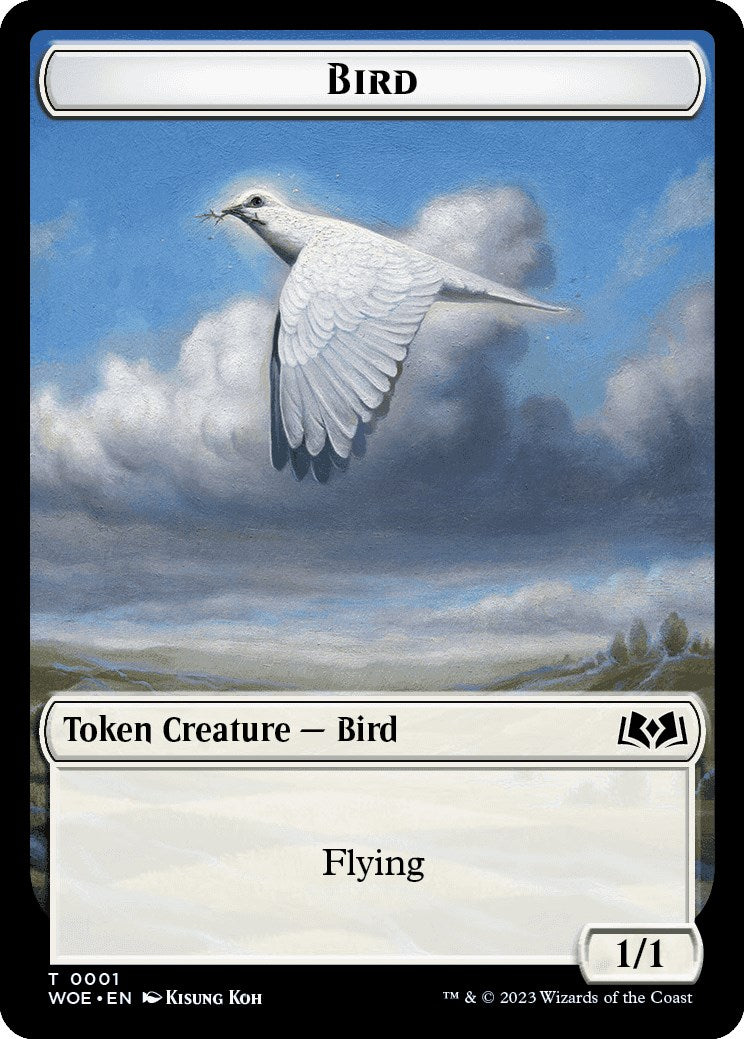 Bird Token [Wilds of Eldraine Tokens] | Gear Gaming Bentonville