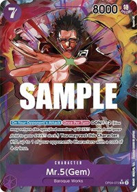 Mr.5 (Gem) (Alternate Art) [Kingdoms of Intrigue] | Gear Gaming Bentonville