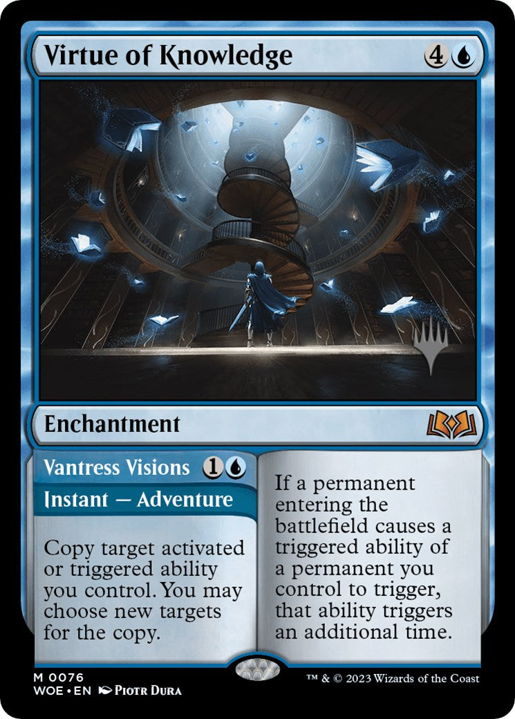 Virtue of Knowledge // Vantress Visions (Promo Pack) [Wilds of Eldraine Promos] | Gear Gaming Bentonville