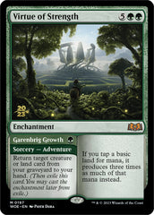 Virtue of Strength // Garenbrig Growth [Wilds of Eldraine Prerelease Promos] | Gear Gaming Bentonville