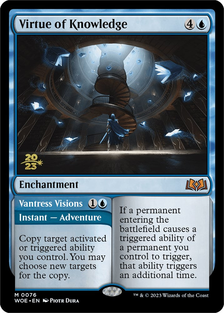 Virtue of Knowledge // Vantress Visions (Promo Pack) [Wilds of Eldraine Promos] | Gear Gaming Bentonville