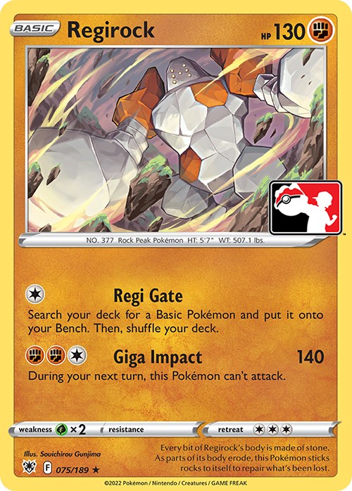 Regirock (075/189) [Prize Pack Series Three] | Gear Gaming Bentonville