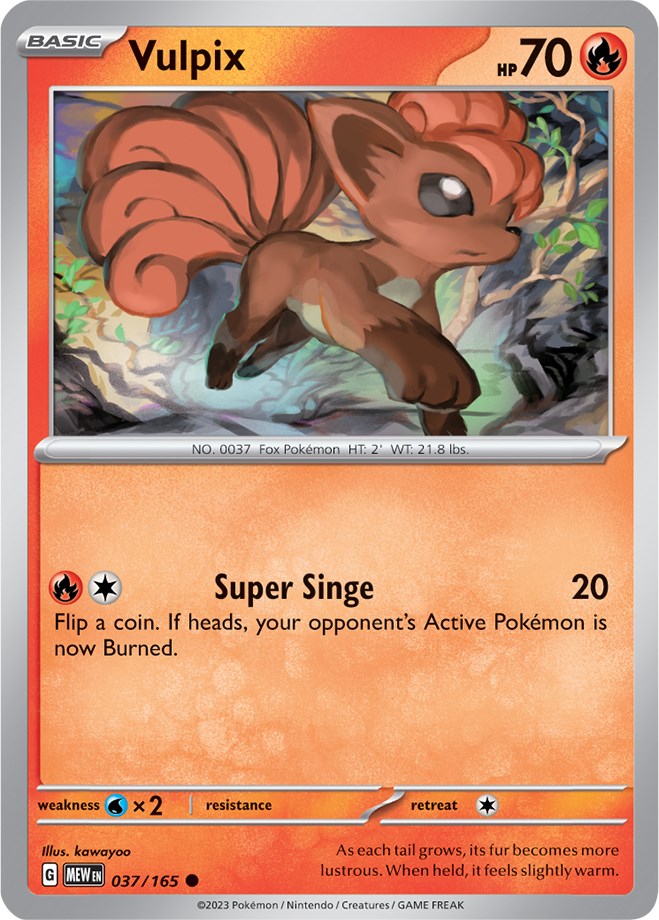 Vulpix (037/165) [Scarlet & Violet: 151] | Gear Gaming Bentonville