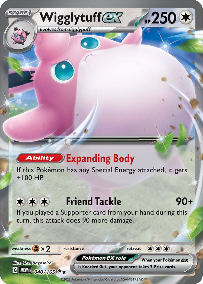 Wigglytuff ex (040/165) [Scarlet & Violet 151] | Gear Gaming Bentonville