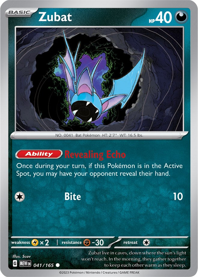 Zubat (041/165) [Scarlet & Violet: 151] | Gear Gaming Bentonville