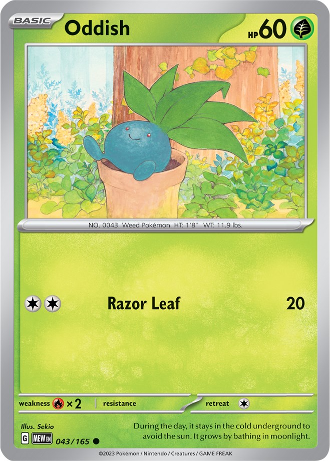 Oddish (043/165) [Scarlet & Violet 151] | Gear Gaming Bentonville