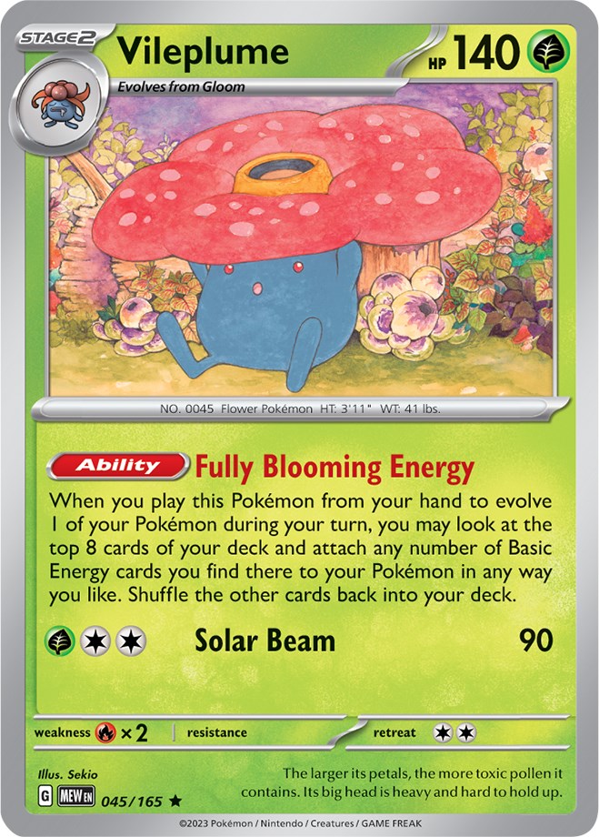 Vileplume (045/165) [Scarlet & Violet: 151] | Gear Gaming Bentonville