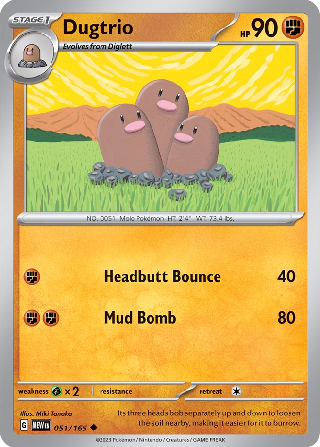 Dugtrio (051/165) [Scarlet & Violet: 151] | Gear Gaming Bentonville