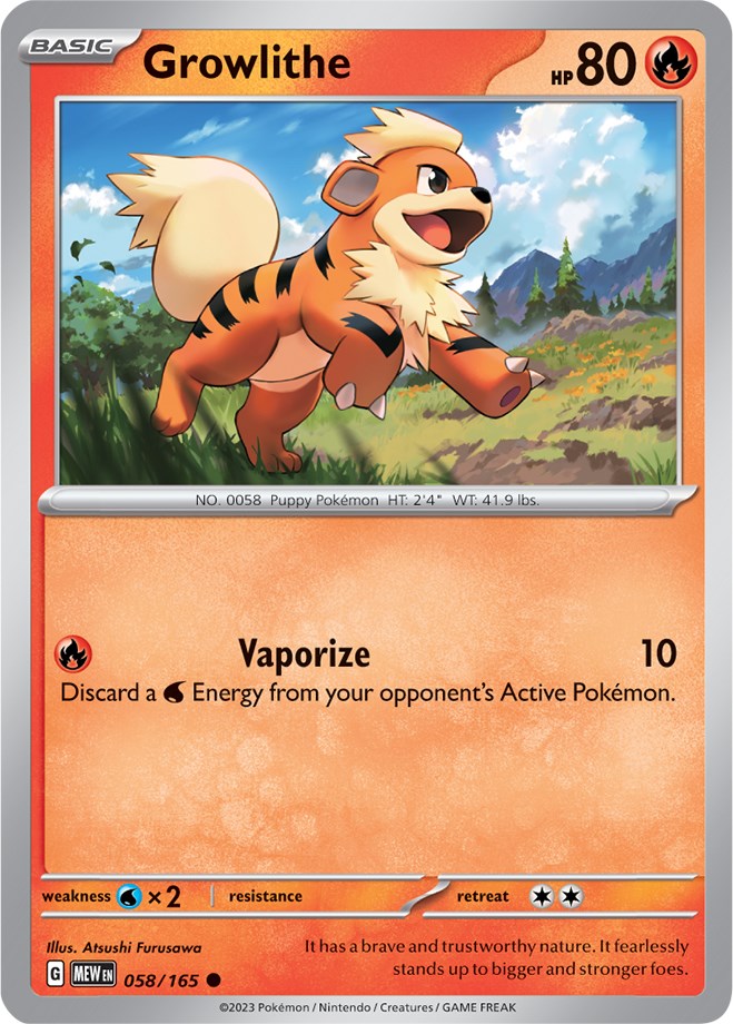 Growlithe (058/165) [Scarlet & Violet: 151] | Gear Gaming Bentonville