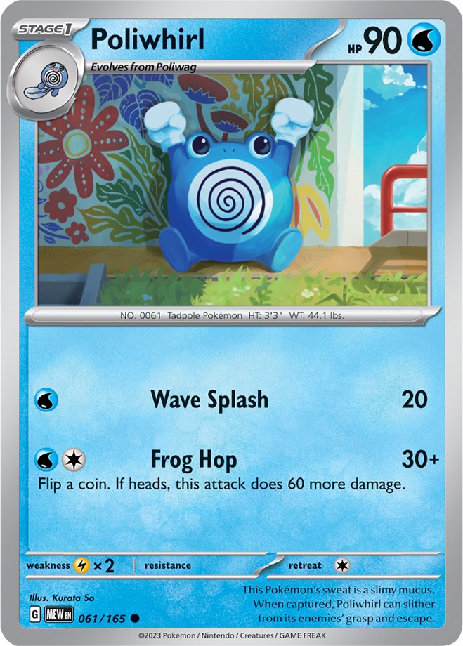 Poliwhirl (061/165) [Scarlet & Violet: 151] | Gear Gaming Bentonville