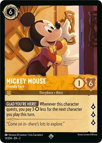 Mickey Mouse - Friendly Face (13/204) [Rise of the Floodborn] | Gear Gaming Bentonville