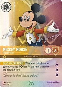 Mickey Mouse - Friendly Face (Alternate Art) (18) [Disney100 Promos] | Gear Gaming Bentonville