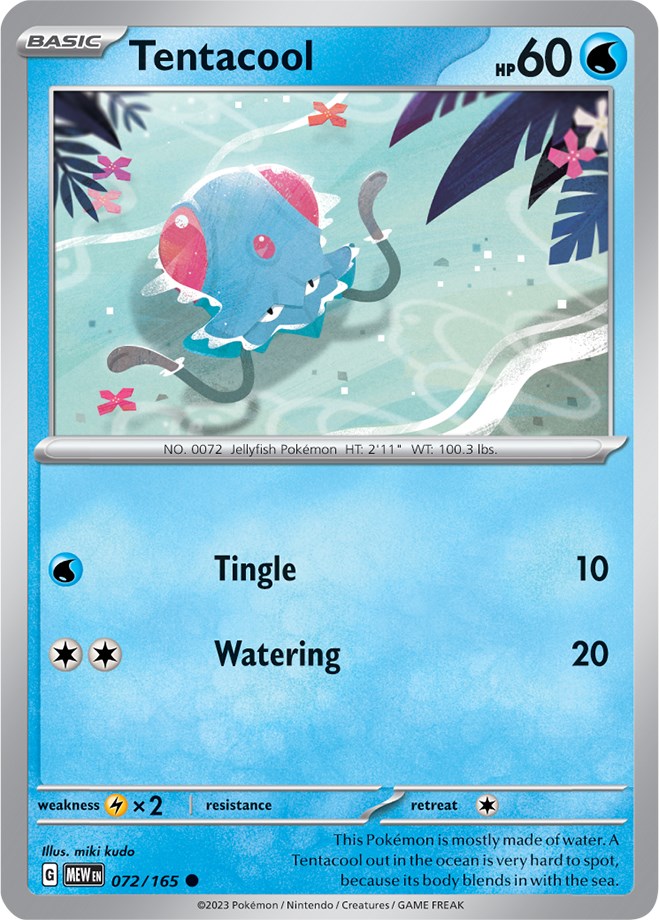 Tentacool (072/165) [Scarlet & Violet: 151] | Gear Gaming Bentonville