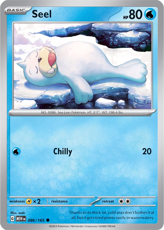 Seel (086/165) [Scarlet & Violet: 151] | Gear Gaming Bentonville