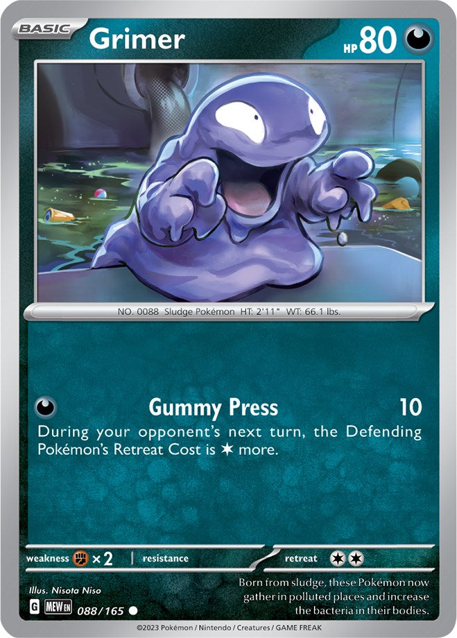 Grimer (088/165) [Scarlet & Violet: 151] | Gear Gaming Bentonville