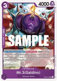 Mr.3 (Galdino) [Kingdoms of Intrigue] | Gear Gaming Bentonville