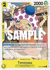 Tonoyasu [Kingdoms of Intrigue Pre-Release Cards] | Gear Gaming Bentonville