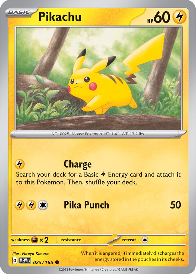 Pikachu (025/165) [Scarlet & Violet: 151] | Gear Gaming Bentonville