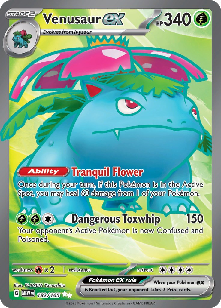 Venusaur ex (182/165) [Scarlet & Violet: 151] | Gear Gaming Bentonville