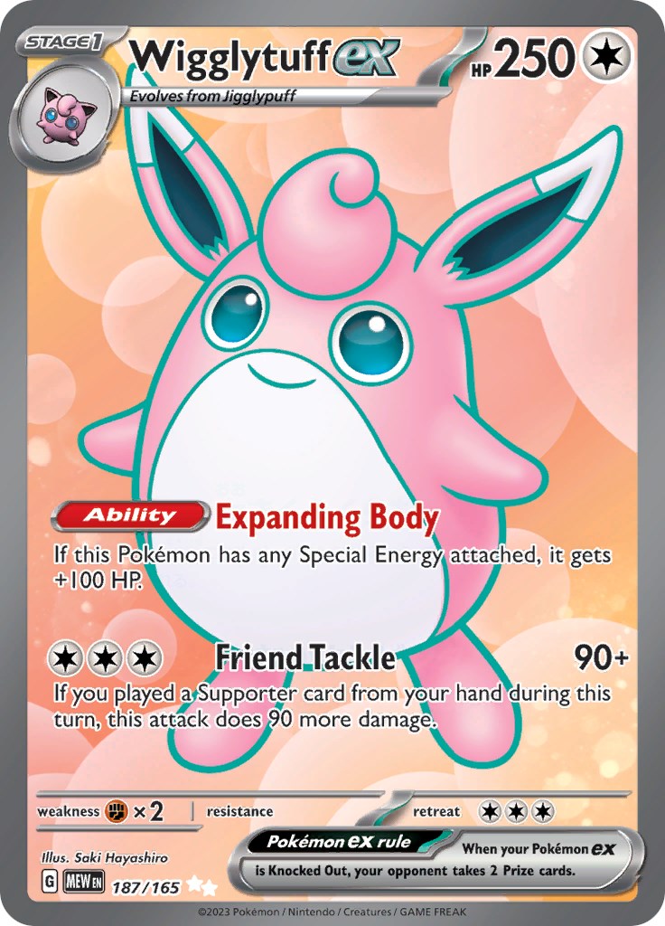 Wigglytuff ex (187/165) [Scarlet & Violet 151] | Gear Gaming Bentonville