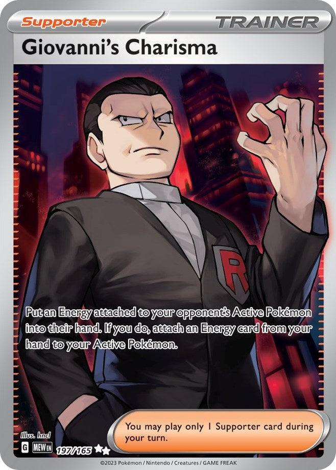 Giovanni's Charisma (197/165) [Scarlet & Violet: 151] | Gear Gaming Bentonville