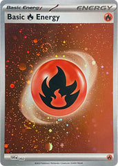 Basic Fire Energy (002) (Cosmos Holo) [Scarlet & Violet: Base Set] | Gear Gaming Bentonville