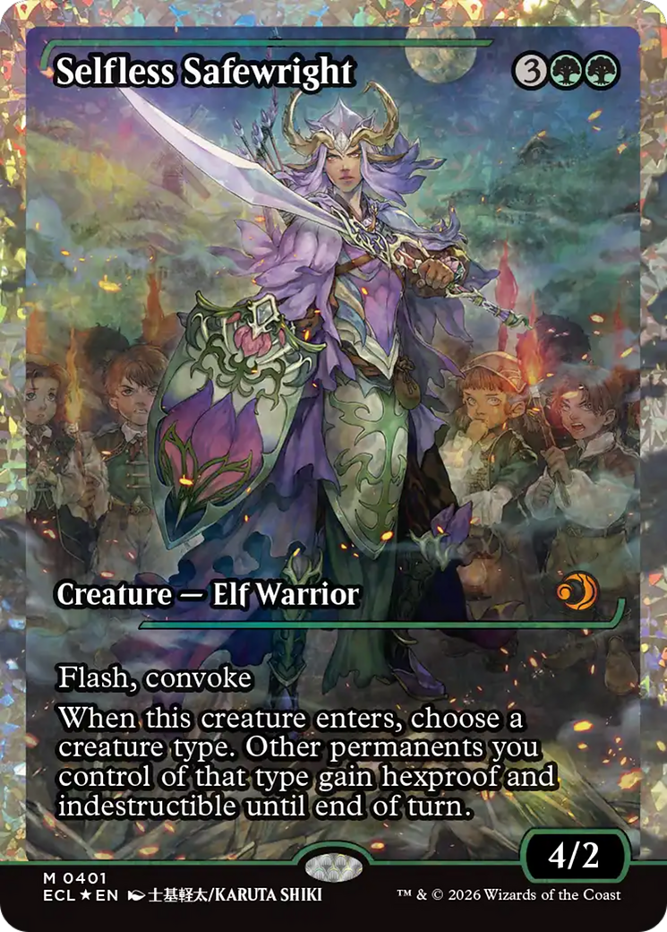 Selfless Safewright (Showcase) (Fracture Foil) [Lorwyn Eclipsed] | Gear Gaming Bentonville