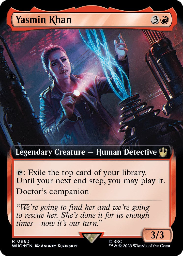 Yasmin Khan (Extended Art) (Surge Foil) [Doctor Who] | Gear Gaming Bentonville