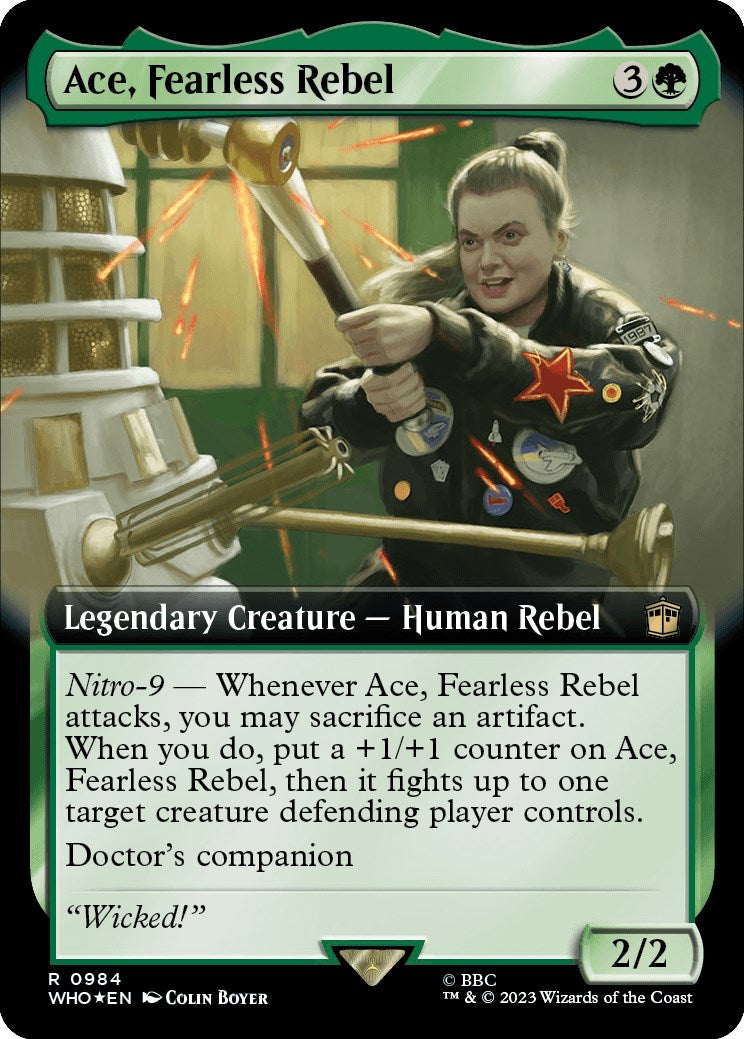 Ace, Fearless Rebel (Extended Art) (Surge Foil) [Doctor Who] | Gear Gaming Bentonville