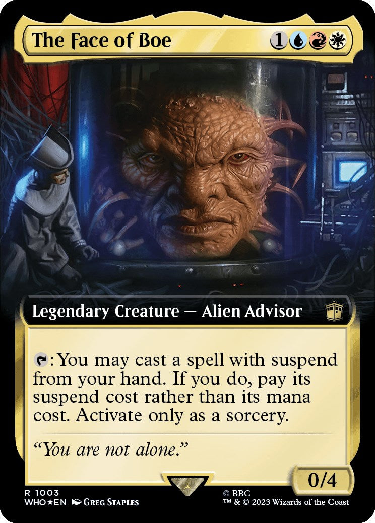 The Face of Boe (Extended Art) (Surge Foil) [Doctor Who] | Gear Gaming Bentonville