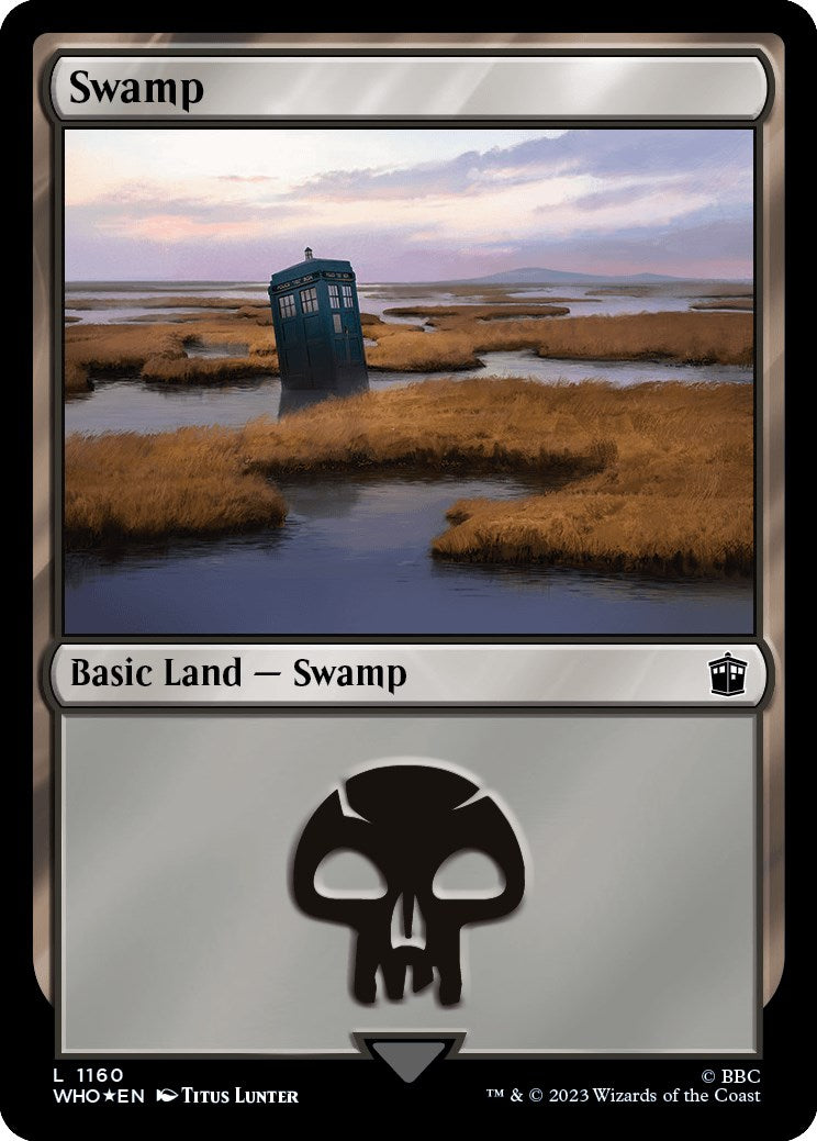 Swamp (1160) (Surge Foil) [Doctor Who] | Gear Gaming Bentonville