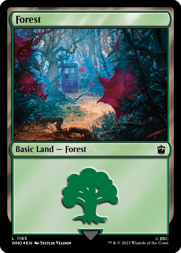 Forest (1165) (Surge Foil) [Doctor Who] | Gear Gaming Bentonville